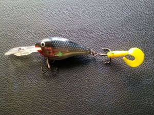 Lures Rapala Risto Rap Rr-4 S Silver Black 

