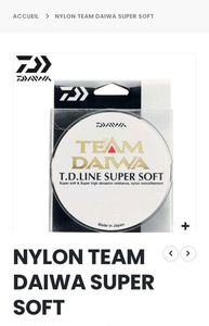 Lines Daiwa NYLON TEAM DAIWA SUPER SOFT 270M Modèle:  23/100 - 4,9kg