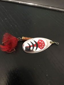 Lures Mepps Aglia Argent Mouche Rouge