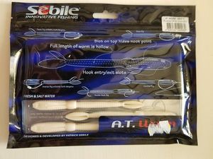 Lures Sebile A.T. Worm 5" / 126mm-Solid Milk