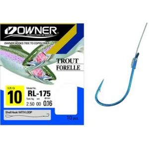 Tying Owner Leader Trout, 80cm, 0,22 o. 0,25, Hook 6 o. 8