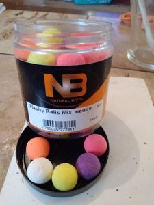 Baits & Additives Natural Baits Flashy balls mix neutre