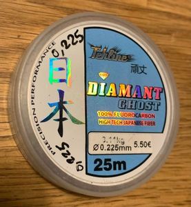 Leaders Tekline Tekline DIAMANT GHOST FLUORO 0,225mm Leaders Tekline Tekline DIAMANT GHOST FLUORO 0,225mm