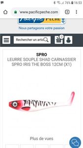 Lures Spro spro iris the boss 12cm