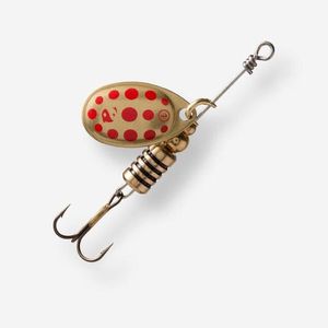 Lures Caperlan Cuillère tournante WETA N°1 - Or points rouges 