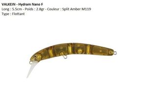 Lures Valkein HUDRAM NANO F (Split Amber M119)