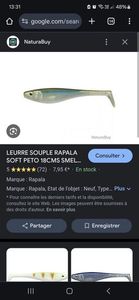 Lures Rapala Rapala soft peto 18cm smell blue