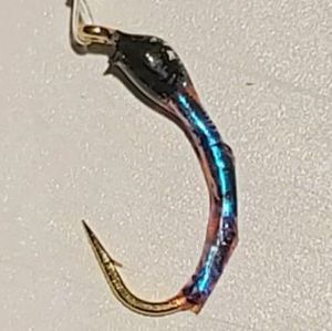 Tying DF 57 - 9 H14, Chiro bleu irisé rouge, tête noire 