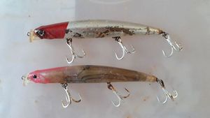 Lures null flash minnow sub-surface rouge/argent