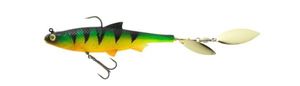 Lures Caperlan Leurre souple shad a palette peche aux leurres roachspin 120 firetiger