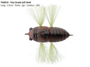 Lures Tiemco TINY CICADA SOFT SHELL (201)