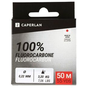 Lines Caperlan FIL DE PÊCHE FLUOROCARBONE 100% 50M