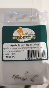 Flies Mouches de Charette Agrafe Stream Rapide Petite