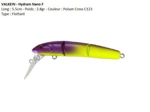 Lures Valkein HYDRAM NANO F (Poison Cross C123)