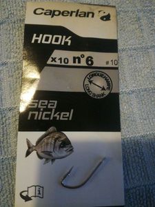 Hooks Caperlan Hameçon sea nickel n°6