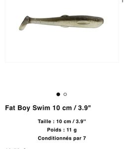 Lures Scarna Fishing Fat boy swim - 10cm - gris transparent