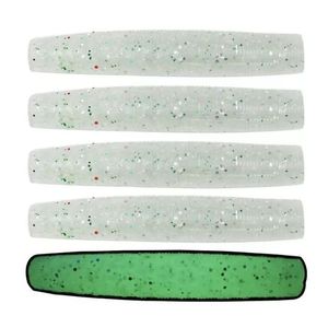 Leurres YUCONG YUCONG-Stick worm floating 6.5cm 4gr white translucid UV