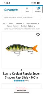 Lures Rapala Super Shadow Rap Glide - 11