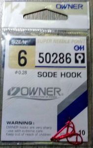 Hooks Owner Sode Hook 50286 #6 gambo lungo