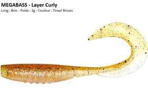 Lures Megabass LAYER CURLY (Tinsel Brown)