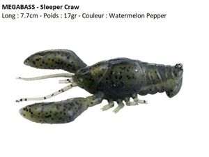 Lures Megabass SLEEPER CRAW 3 (Watermelon Pepper)