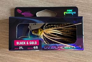 Lures Fox Rage Fox Rage Bladed Jig 21g Black & Gold