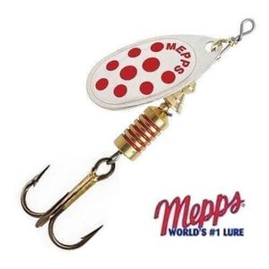Lures Mepps Aglia Argent points rouge N°2