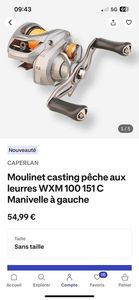 Reels Caperlan Moulinet casting 