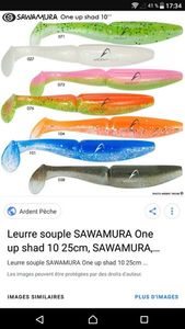 Lures Sawamura one up shad 