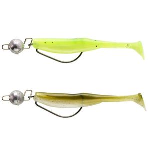 Lures Caperlan Shadtex 75 vert fluo