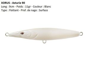 Lures Xorus ASTURIE 90 (Blanc)