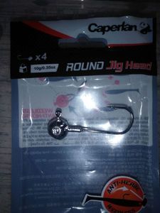 Hooks Caperlan round jig head 10Gr
