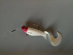 Lures null blanc tête rouge
