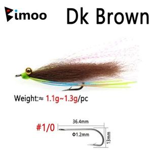 Flies Bimoo Crazy Charlie fly 1/0 dark brown