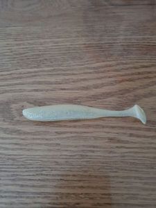 Lures Keitech Est Shiner 4" blanc transparent 