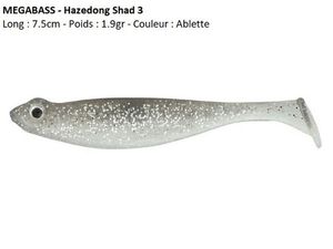 Lures Megabass HAZEDONG SHAD 3 (Ablette)
