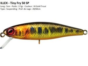 Lures Illex TINY FRY 50 SP (HI Gold Trout)