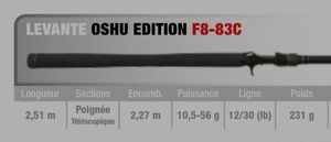 Rods Megabass Levante Oshu Limited F8-83C (10-56gr) 