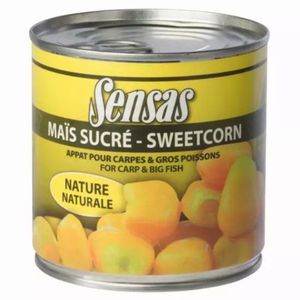 Baits & Additives Sensas ESCHES/GRAINES DE PECHE BOITE DE MAIS NATURE 138 G
