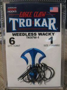 Hooks Tro-Kar WEEDLESS WACKY