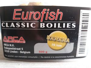 Appâts & Attractants Arca EUROFISH Classic boilies banana 20mm