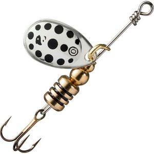 Lures Caperlan CUILLER WETA + n"0 argent points noir