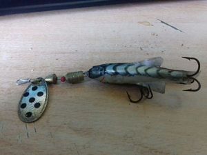 Lures ady n°2 argent + poisson