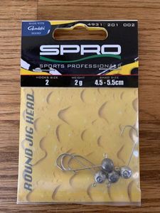 Hooks Spro spro round jig head n2/2g/4,5-5,5cm Hooks Spro spro round jig head n2/2g/4,5-5,5cm