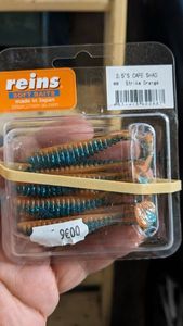 Lures Reins S-CAPE Shad 2,5" Strike Orange