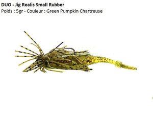 Lures Duo JIG REALIS SMALL RUBBER (Green Pumpkim Chartreuse)