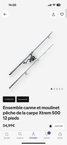 Rods Caperlan Carpe Xtrem 500 12 pieds