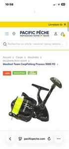 Reels Team carpfishing Moulinet team carpfishing process 5000 fd Reels Team carpfishing Moulinet team carpfishing process 5000 fd