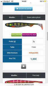Lures Fox Rage Slick Shad Green Zebra Gosth