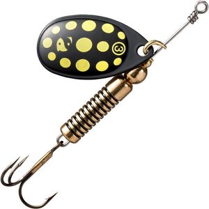Lures Caperlan Weta noire points jaunes